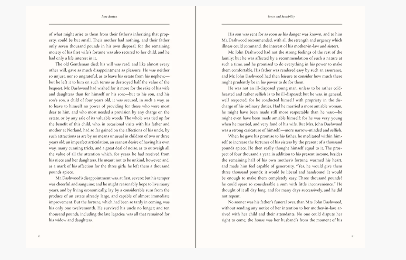 Sense And Sensibility By Jane Austen