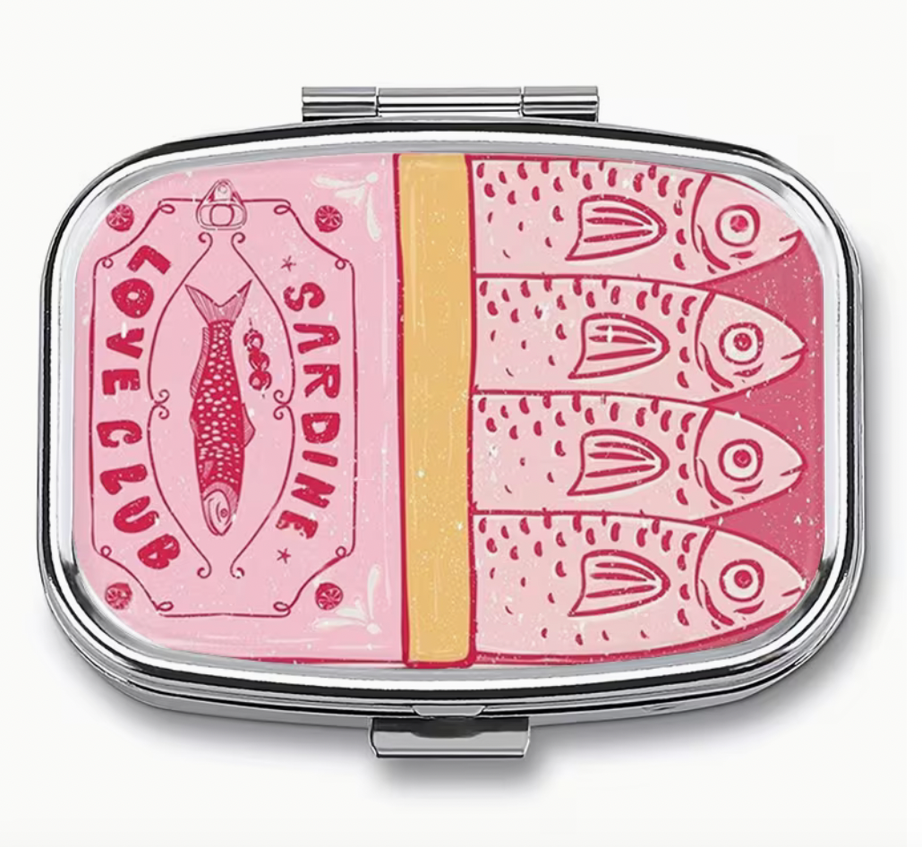 Sardines Pill Box Pink