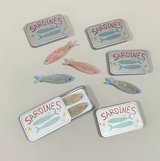 Sardines Hair Clips