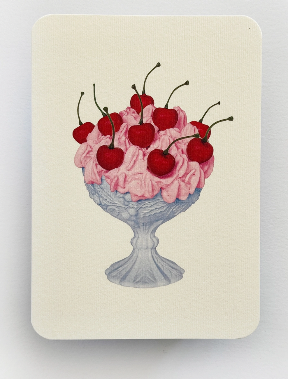 Stawberry Chantilly Cream Blank Card