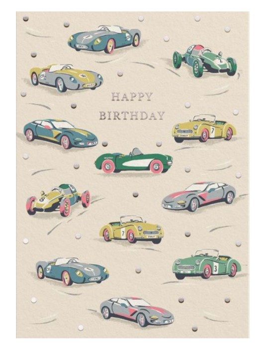Race Cars Happy Birthday