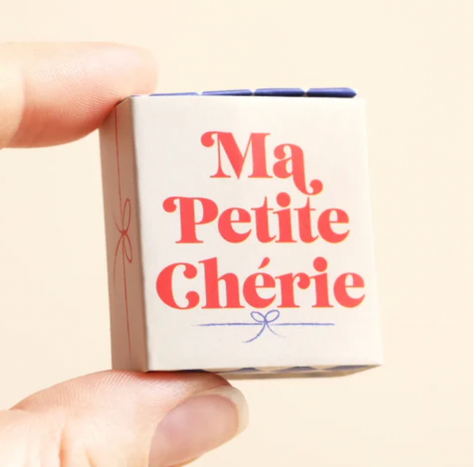 Tiny Matchbox Ceramic Token Croissant