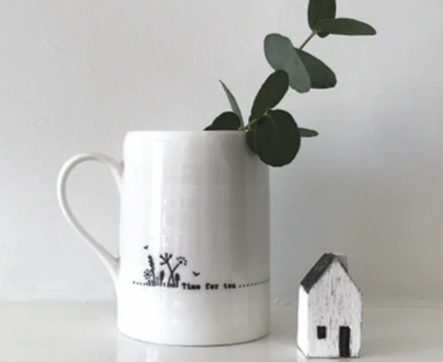 Porcelain Jug Time for Tea