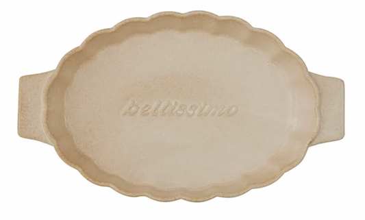 Toscana Oval Ceramic Baker - Cream