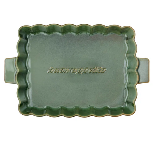Toscana Ceramic Baking Dish - Olive Green