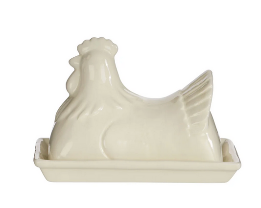 Homestead Hen Butter Dish
