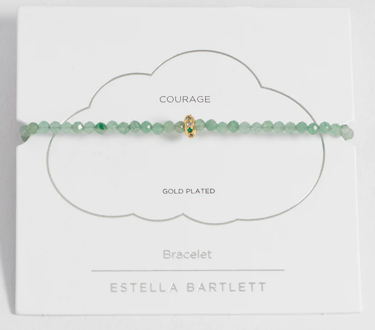 Green Aventurine Cz Disc Amelia Bracelet
