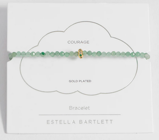 Green Aventurine Cz Disc Amelia Bracelet