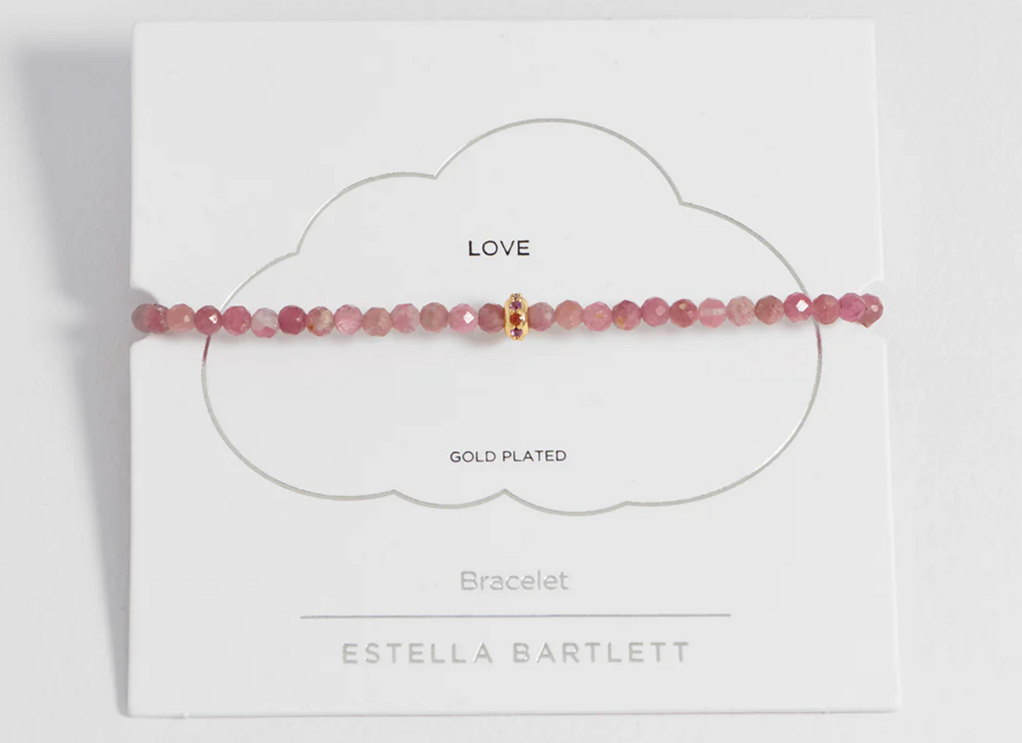 Pink Tourmaline CZ Disc Amelia Bracelet