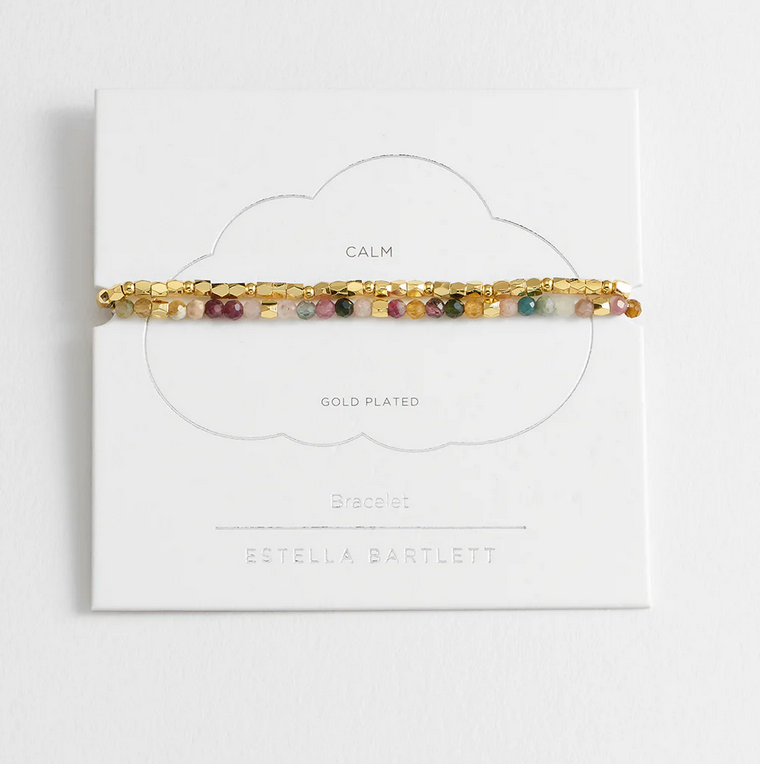 Coco Bead And Tourmaline Double Bracelet