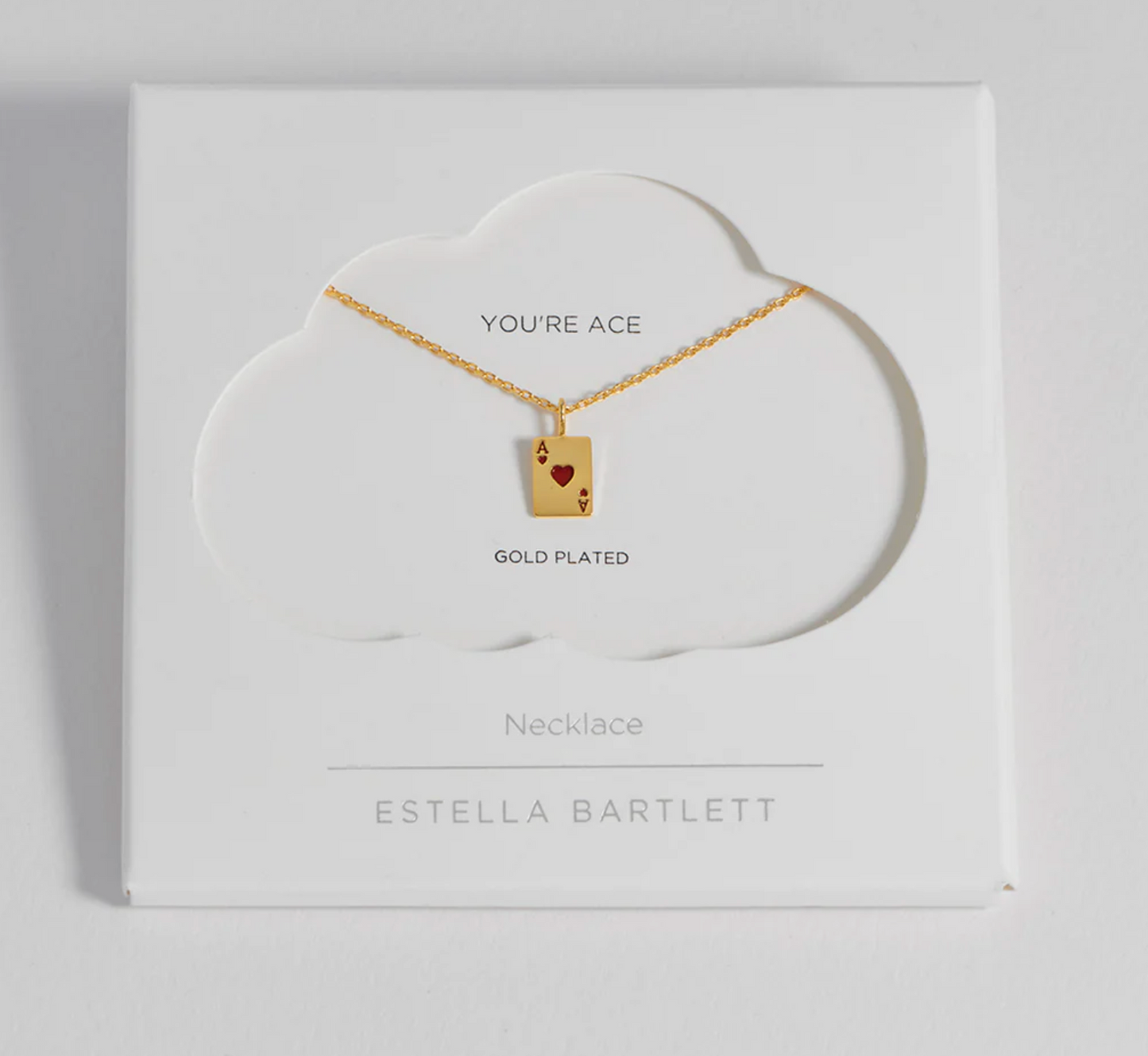 Ace of Hearts Necklace - Gold