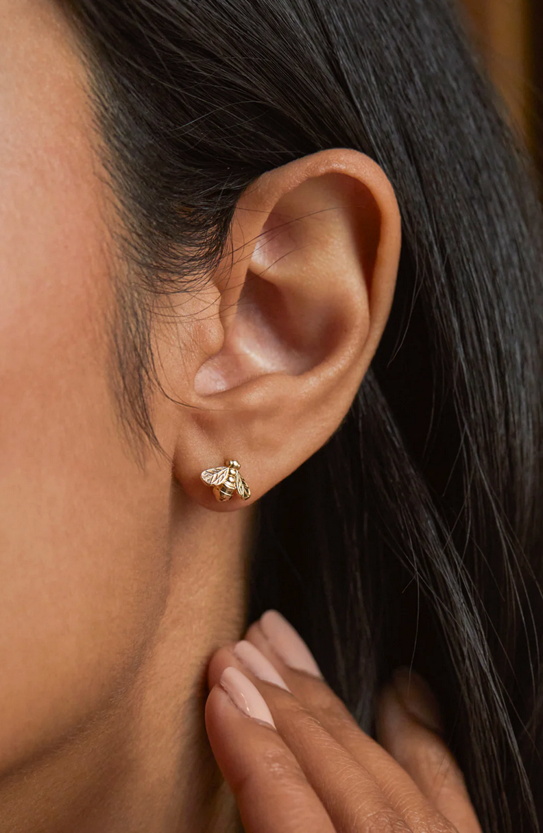 Bee Studs - Gold