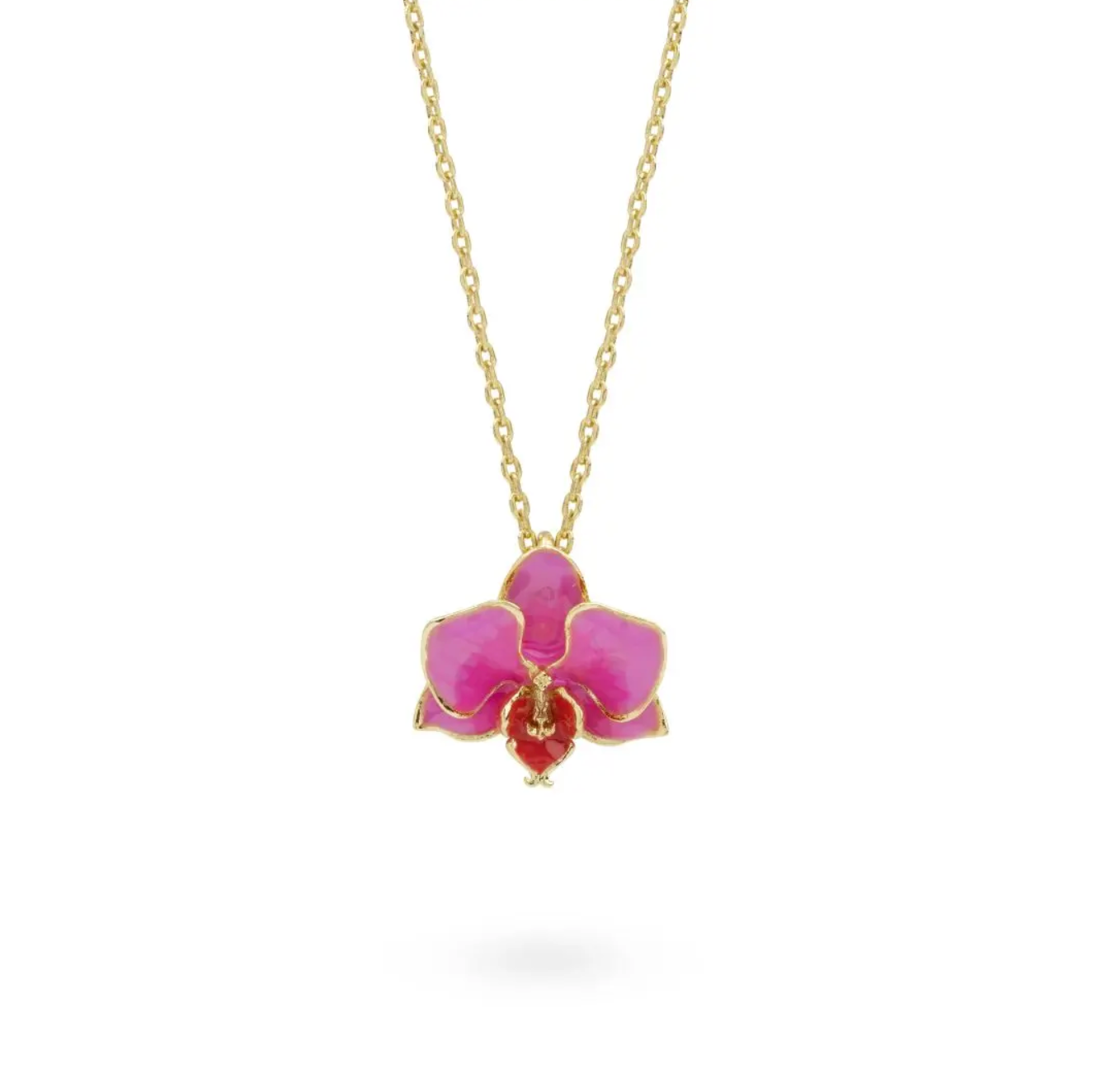 Orchid Pendant Necklace