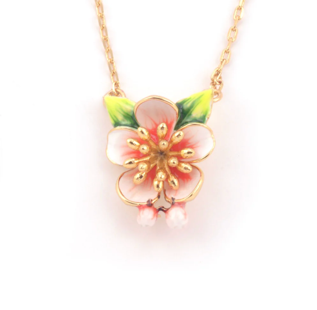 Apple Blossom Pendant Necklace