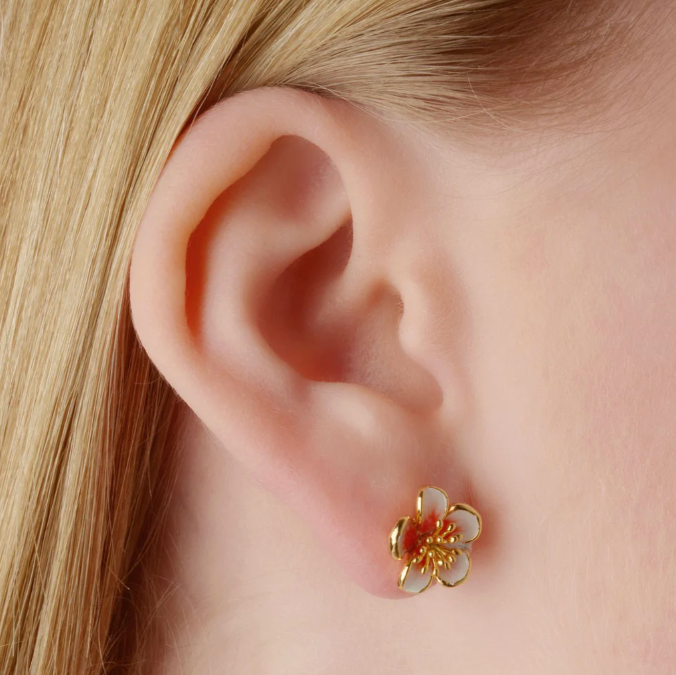 Apple Blossom Stud Earrings