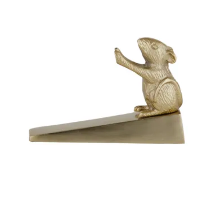 Millie Metal Door Wedge - Gold
