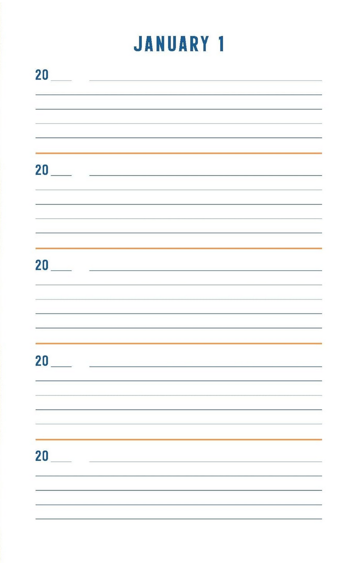 Pendelton One Line A Day - A 5 Year Memory Book