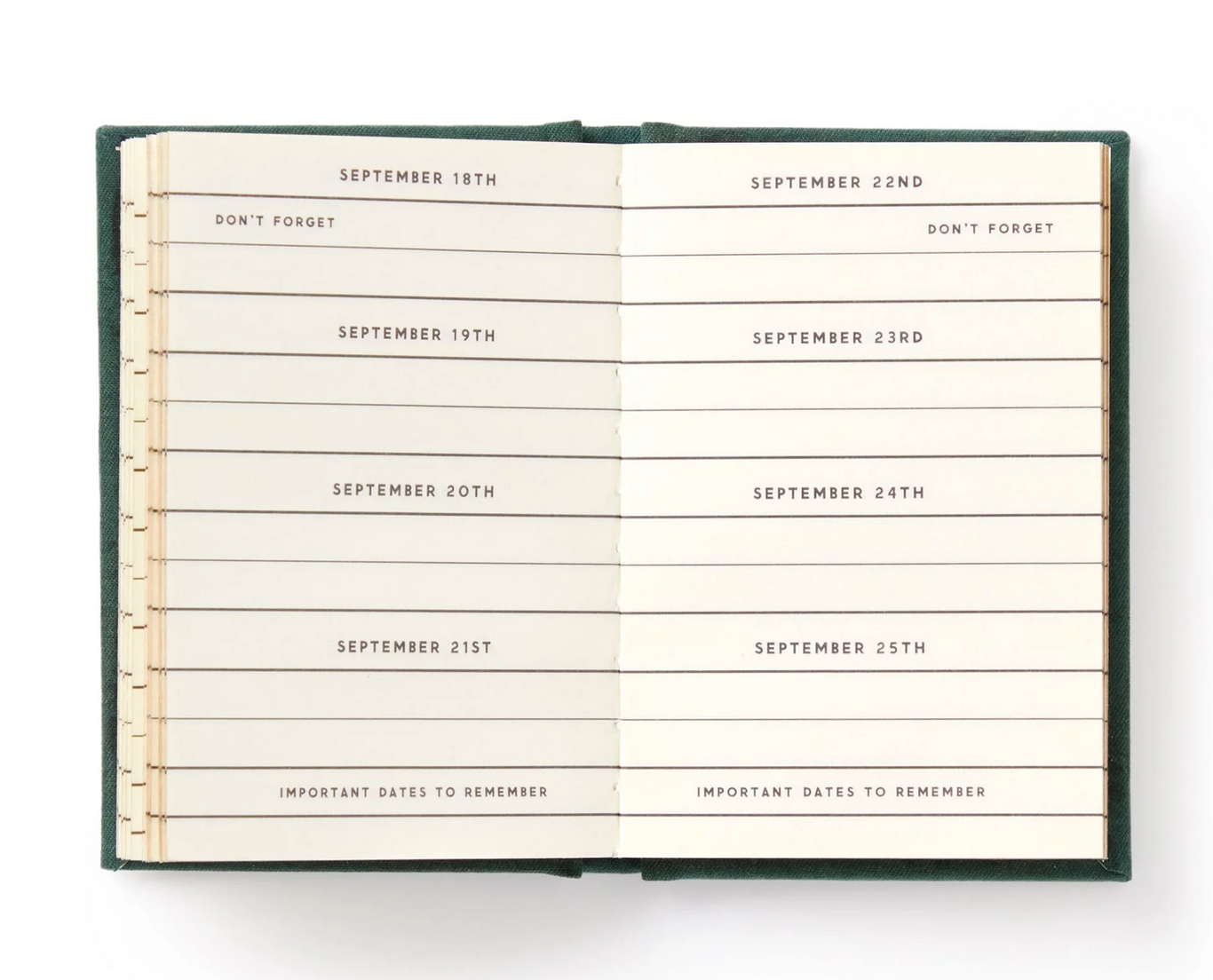 Dates People Get Mad If I Forget Tiny Diary