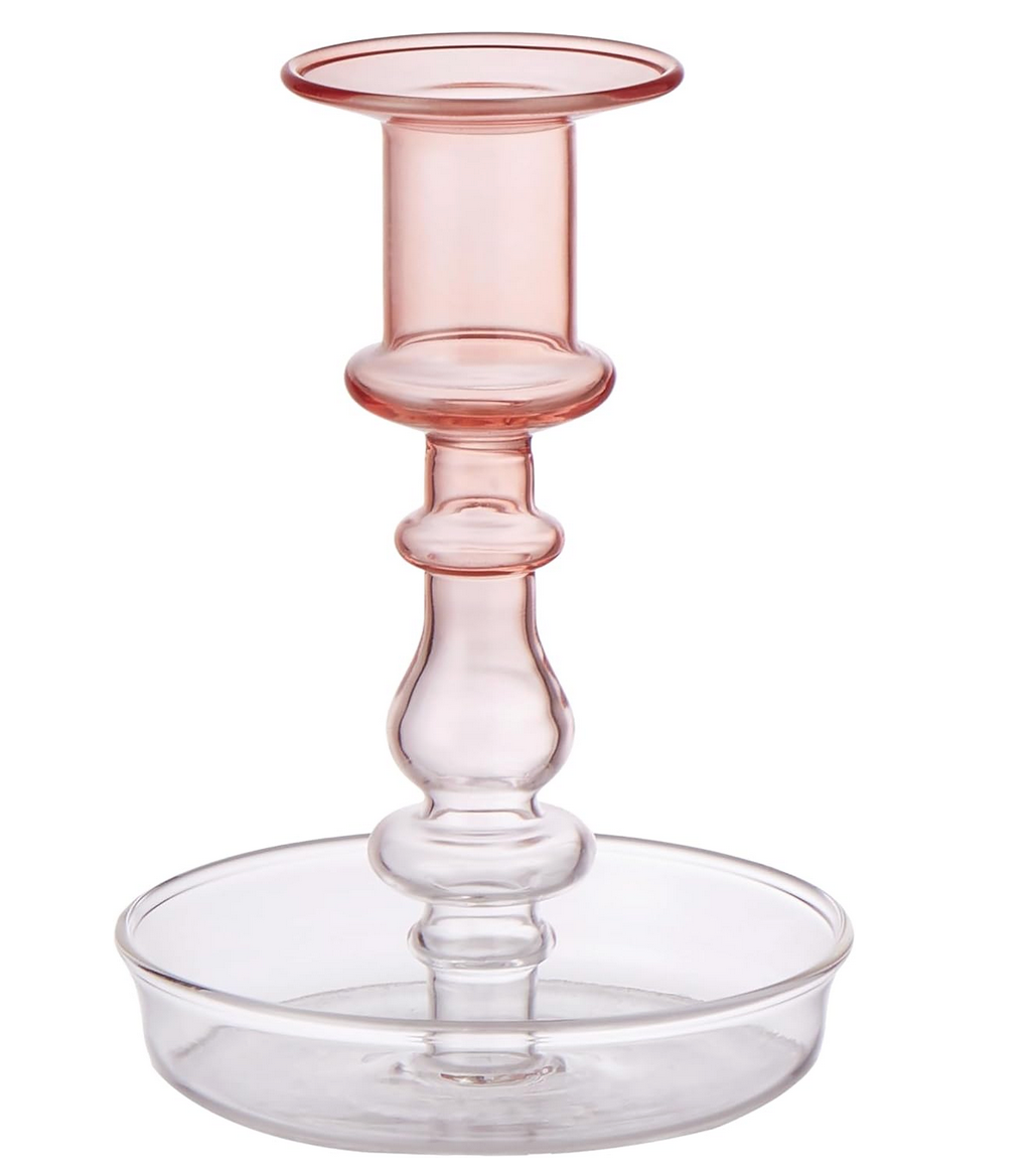 Emporium Glass Candle Holder Muted Clay
