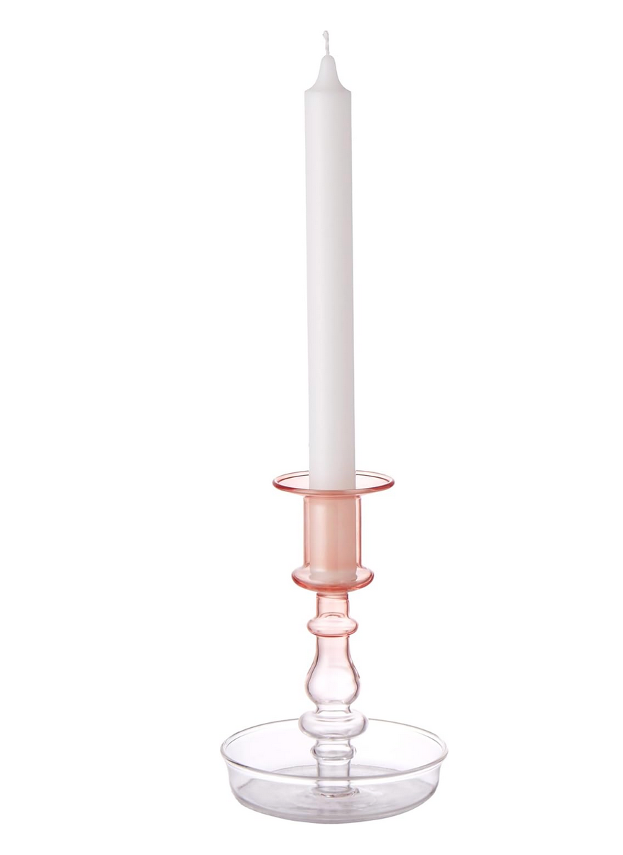 Emporium Glass Candle Holder Muted Clay