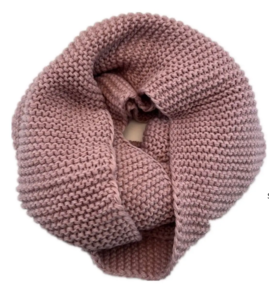 Stylish Knitted Snood - Musk