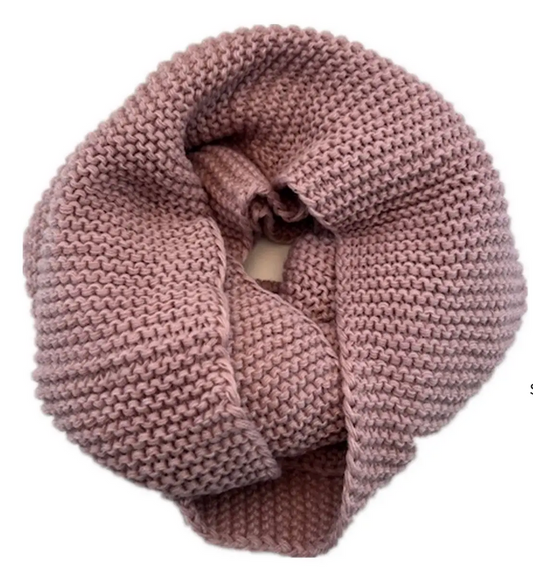 Stylish Knitted Snood - Musk