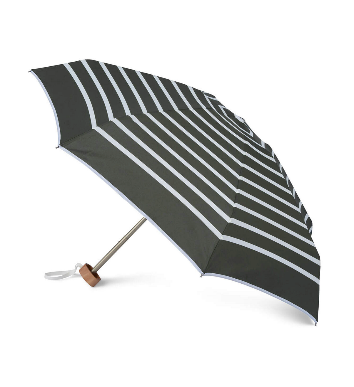 Micro Umbrella Kahki White Stripes Charles