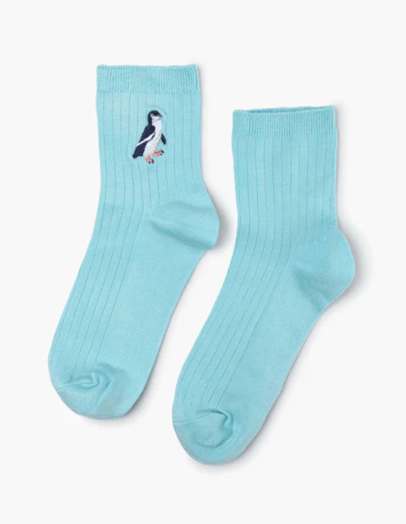Womens Quarter Crew Penquin Socks