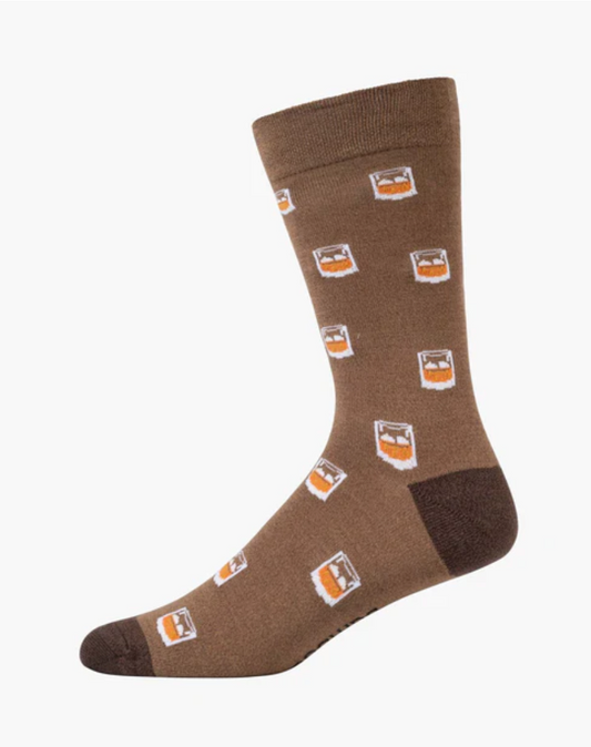 Mens Whiskey Bamboo Sock