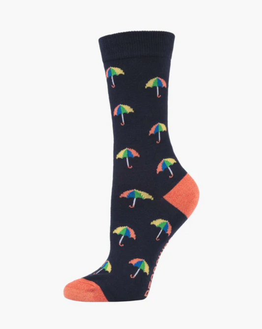 Womens Bamboo Socks - Umbrella
