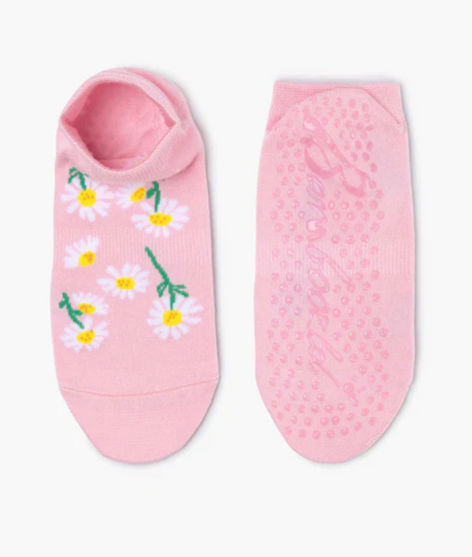 Womens Daisies Yoga Non Slip Socks