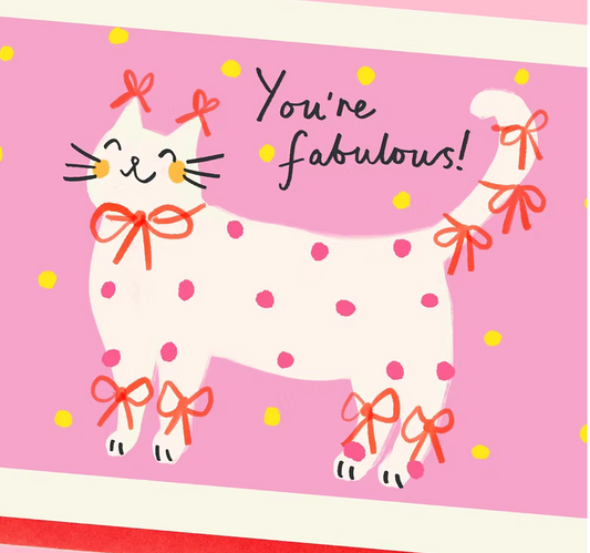 Fabulous Cat Greeting Card