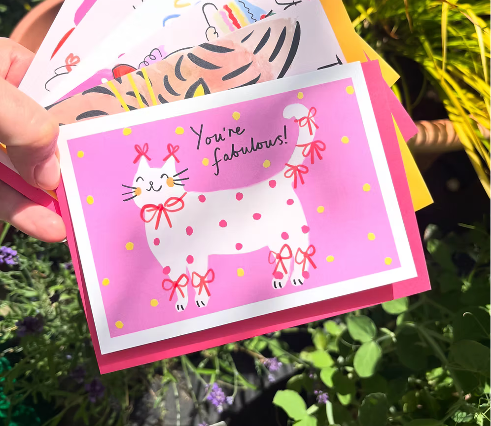 Fabulous Cat Greeting Card