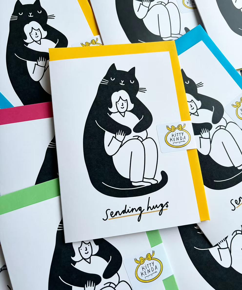 Sending Hugs Greeting Card