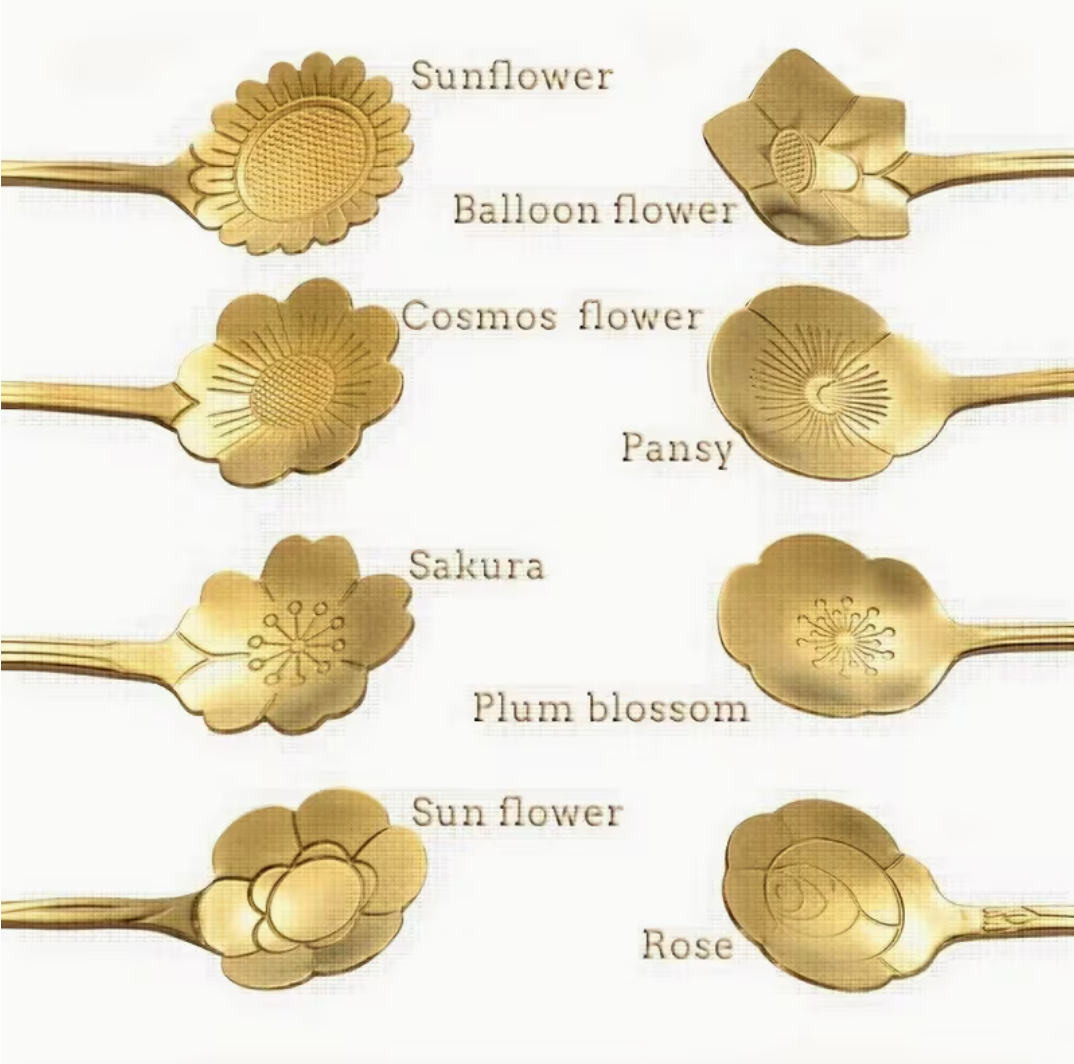Golden Flower Spoon