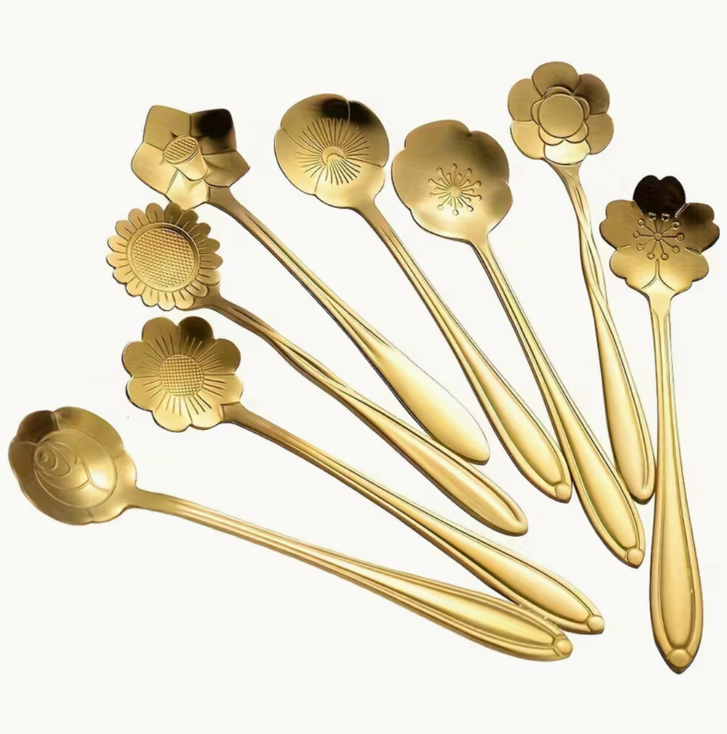 Golden Flower Spoon