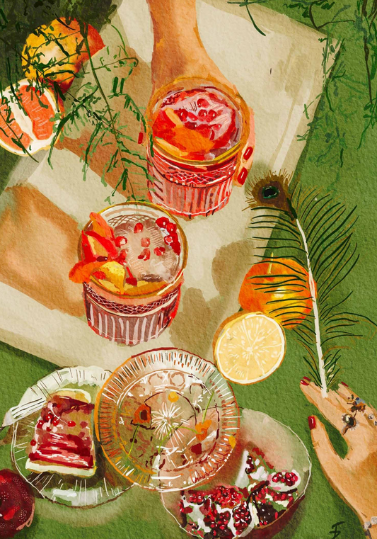 Pomegrante Cocktails - Ekaterina Zagorska
