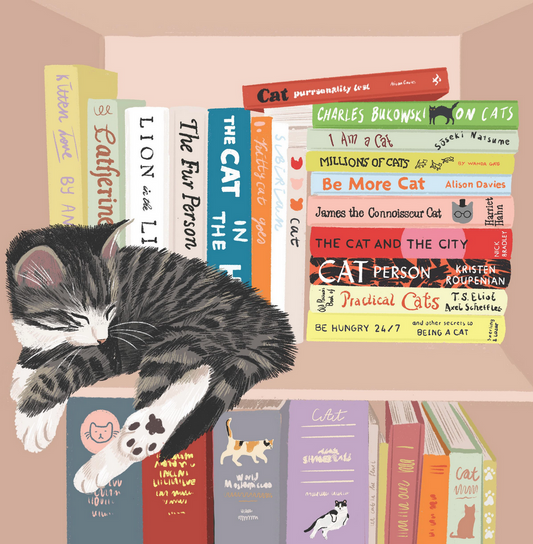 Cat in a Bookshelf - Alissa Levy