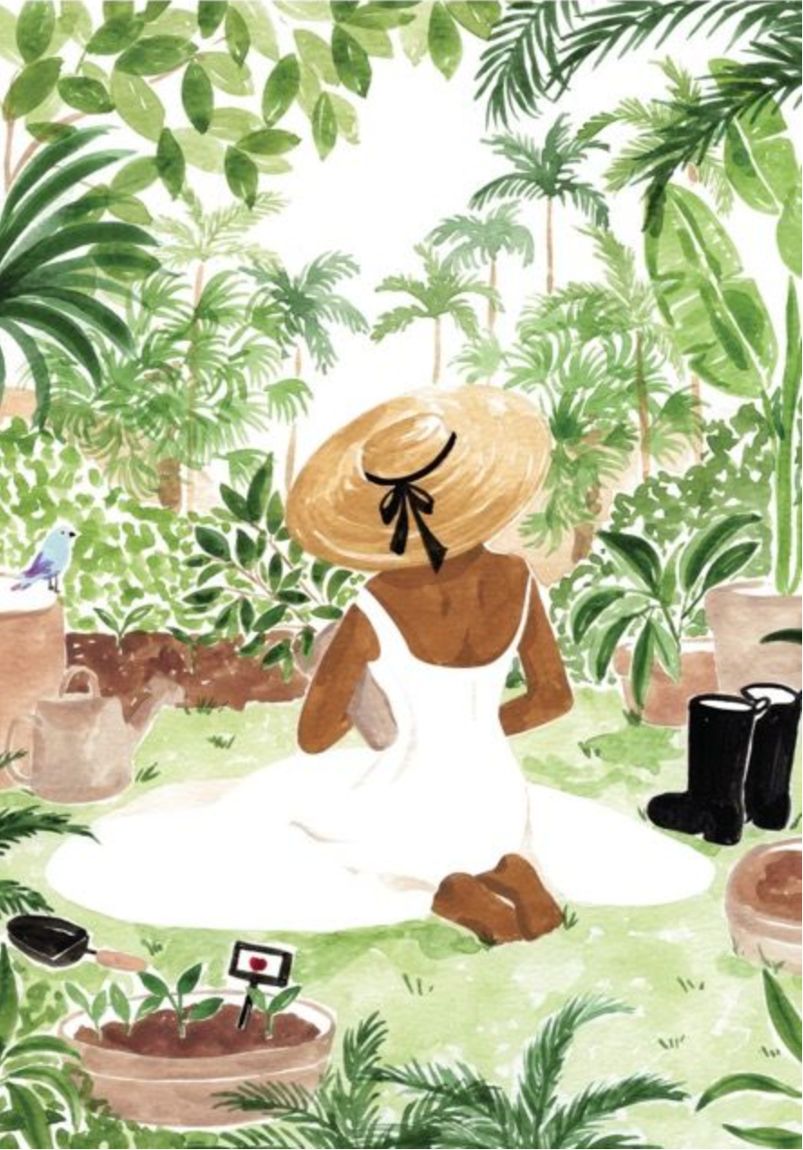 Jungle Garden Girl by Sabina Fenn