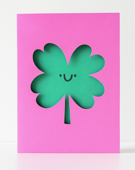 Good Luck Die Cut Greeting Card