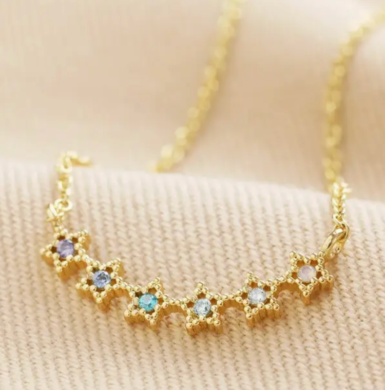 Ombre Crystal Star Necklace