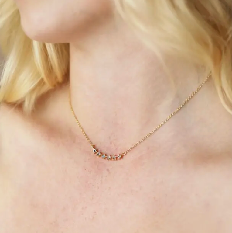 Ombre Crystal Star Necklace