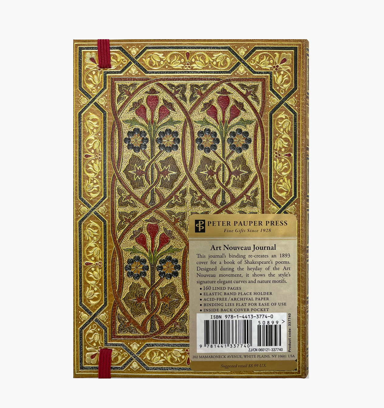 Gilded Art Nouveau Journal