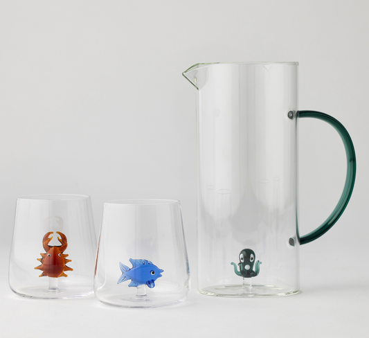 Ocean Tides Jug & Tumblers