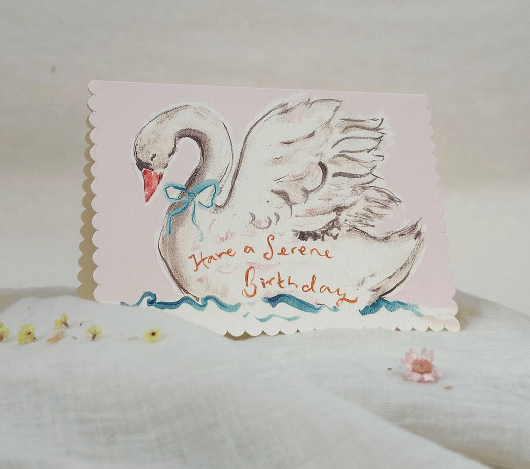 Serene Birthday Greeting Card