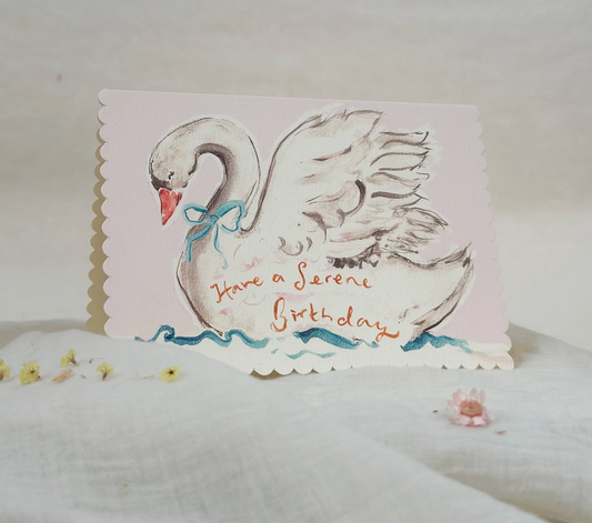 Serene Birthday Greeting Card