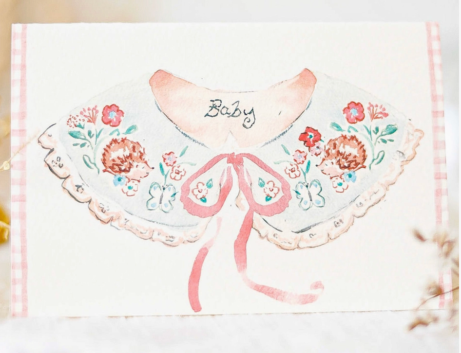 Sweet Baby Collar Greeting Card