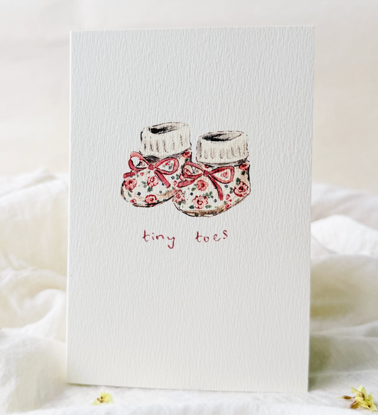 Tiny Toes Greeting Card