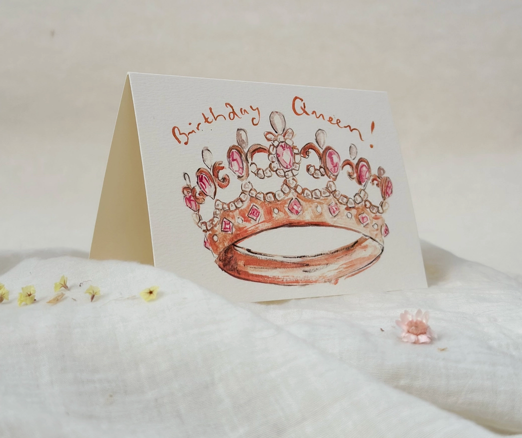Birthday Queen Greeting Card