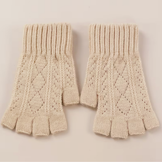 Pointelle Fingerless Glove